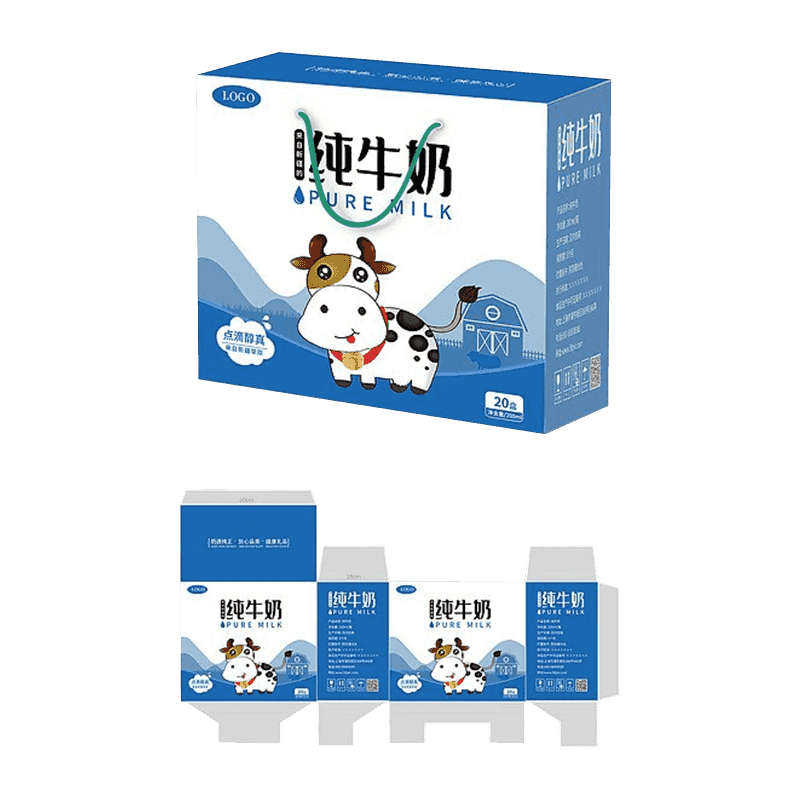 Pudełka do pakowania mleka z tektury falistej