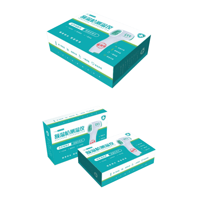 Pudełka do pakowania z pistoletem temperaturowym z tektury falistej