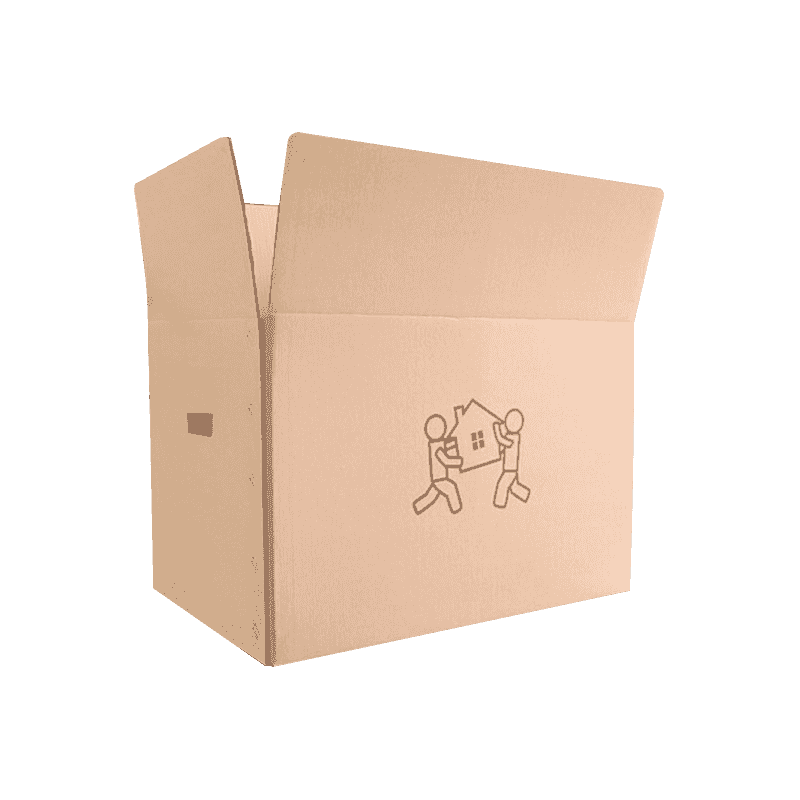 Przenoszenie pudeł wysyłkowych z tektury falistej