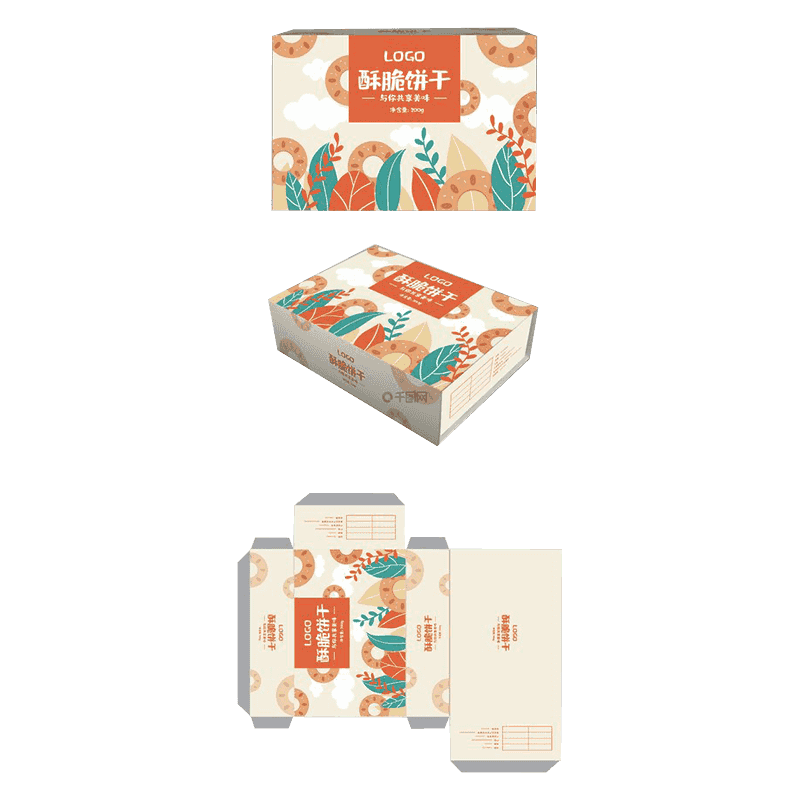 Pudełka do pakowania ciastek z tektury falistej